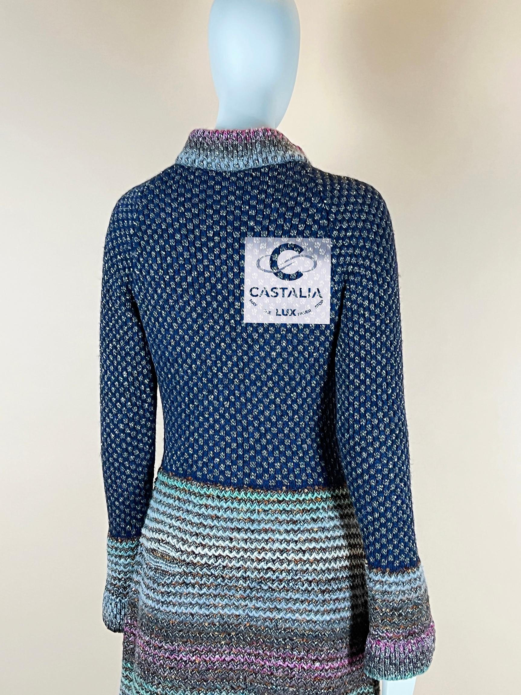 Chanel Paris / Byzance Runway Robe 36 FR en vente 8
