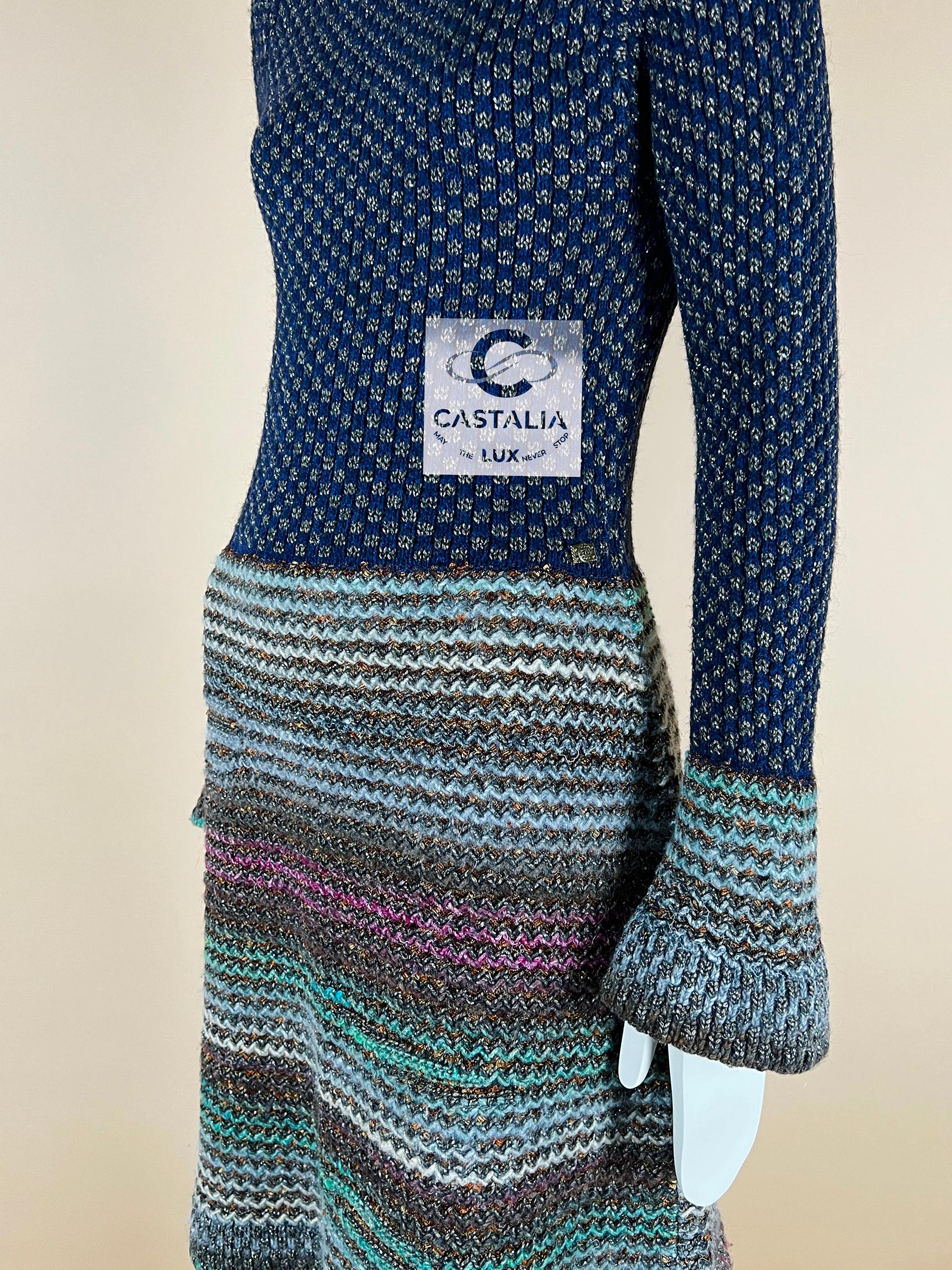 Chanel Paris / Byzance Runway Robe 36 FR en vente 9