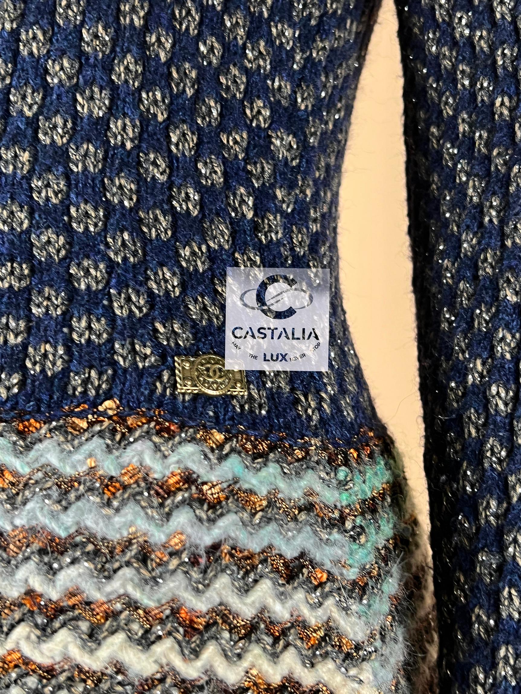 Chanel Paris / Byzance Runway Robe 36 FR en vente 1