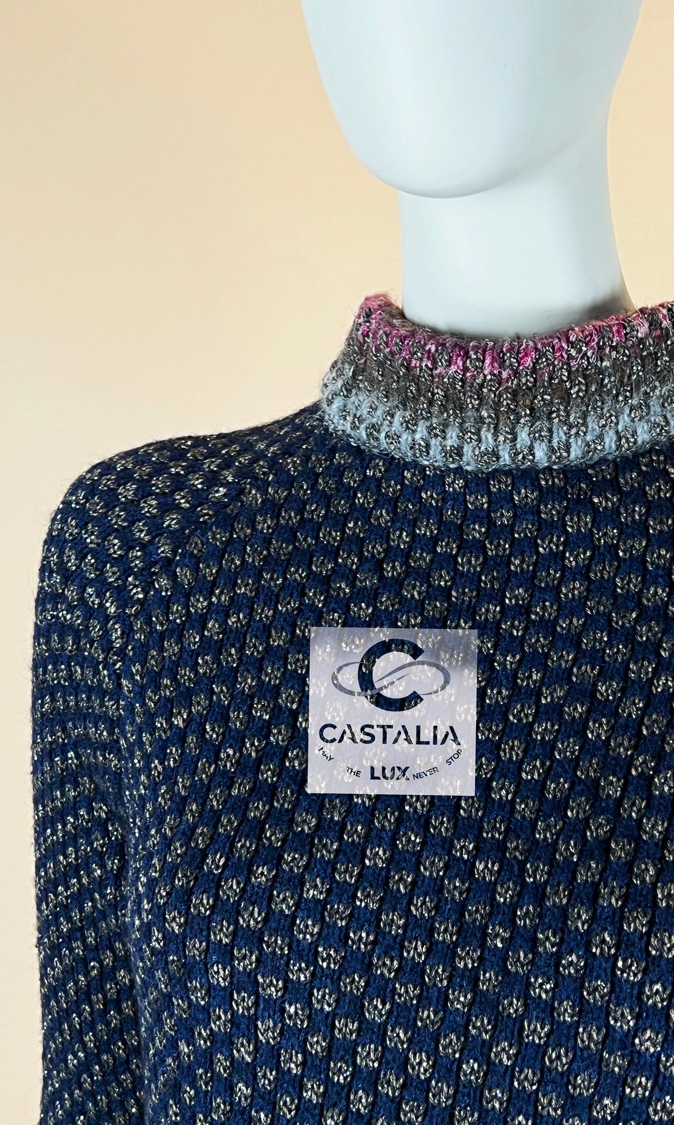 Chanel Paris / Byzance Runway Robe 36 FR en vente 3