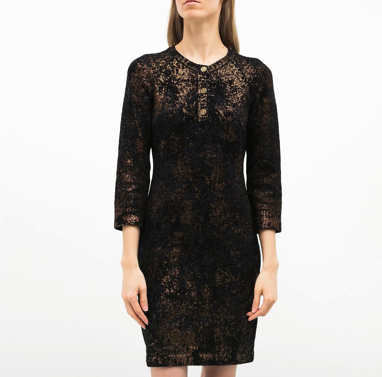 Women's or Men's Chanel Paris / Byzance Shimmering Cashmere Dress For Sale
