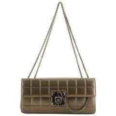 Chanel Paris-Byzance Square Quilt Flap Bag Quilted Caviar East West