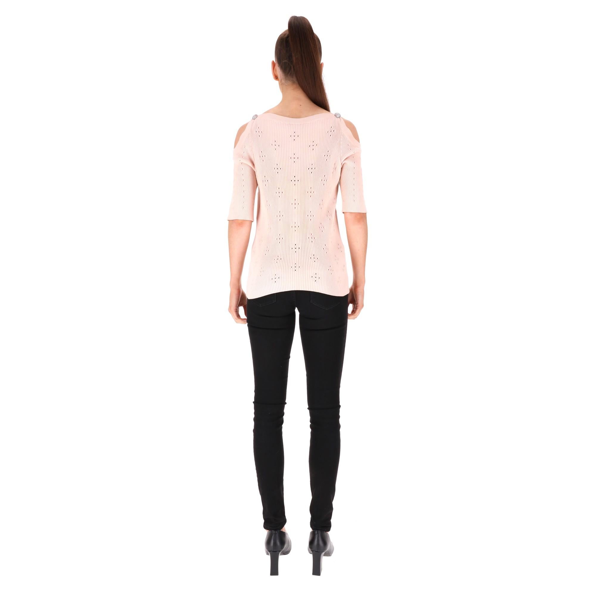 Chanel Paris Coco Cuba Cold-Shoulder Cotton Top In Good Condition In London, GB