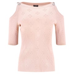 Chanel Paris Coco Cuba Cold-Shoulder Cotton Top