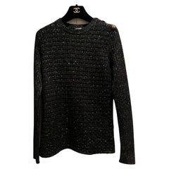 Used Chanel Paris / Cosmopolite CC Buttons Jumper