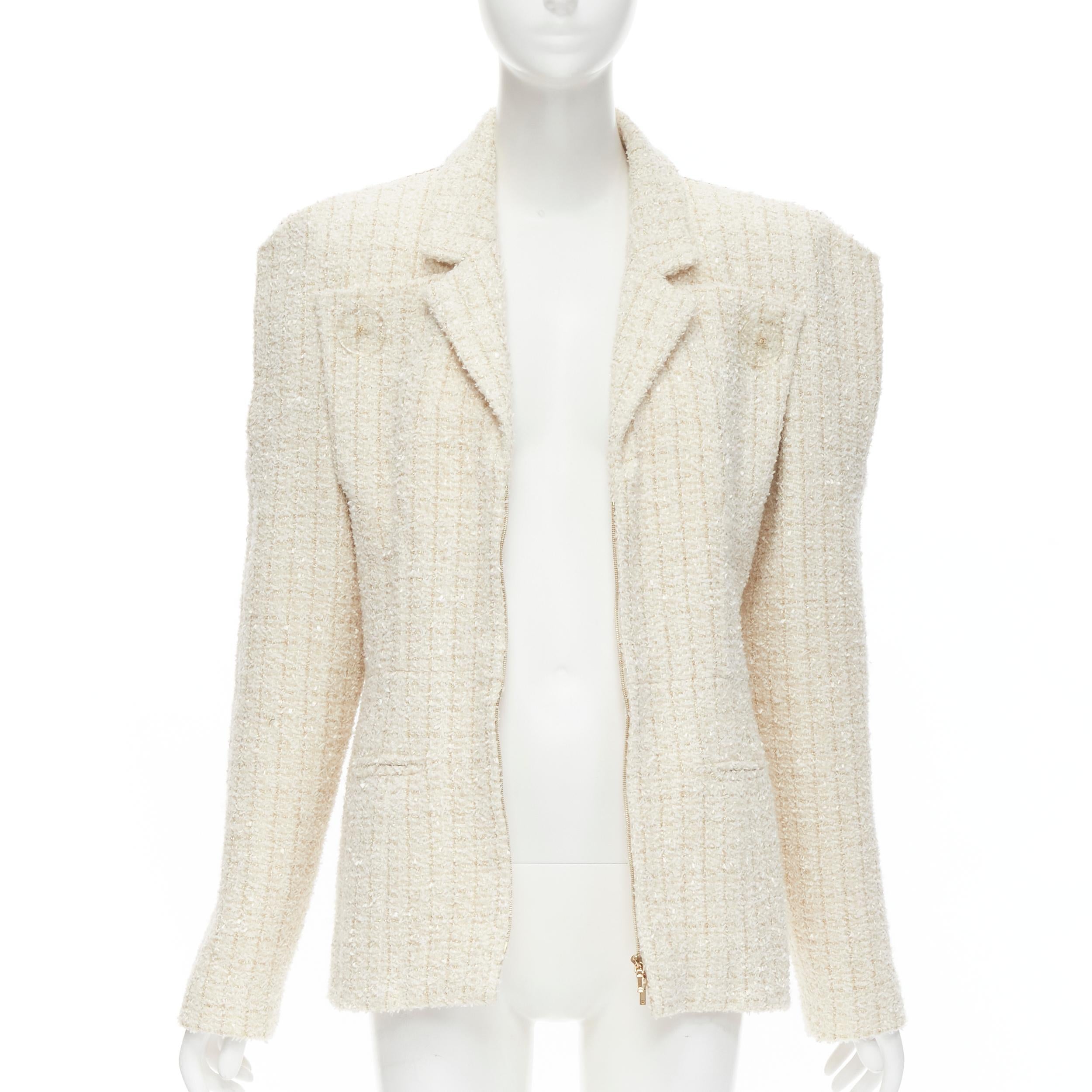 ecru tweed jacket