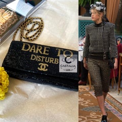 Chanel Paris / Cosmopolite Rare CC Dare To Disturb Flap Bag
