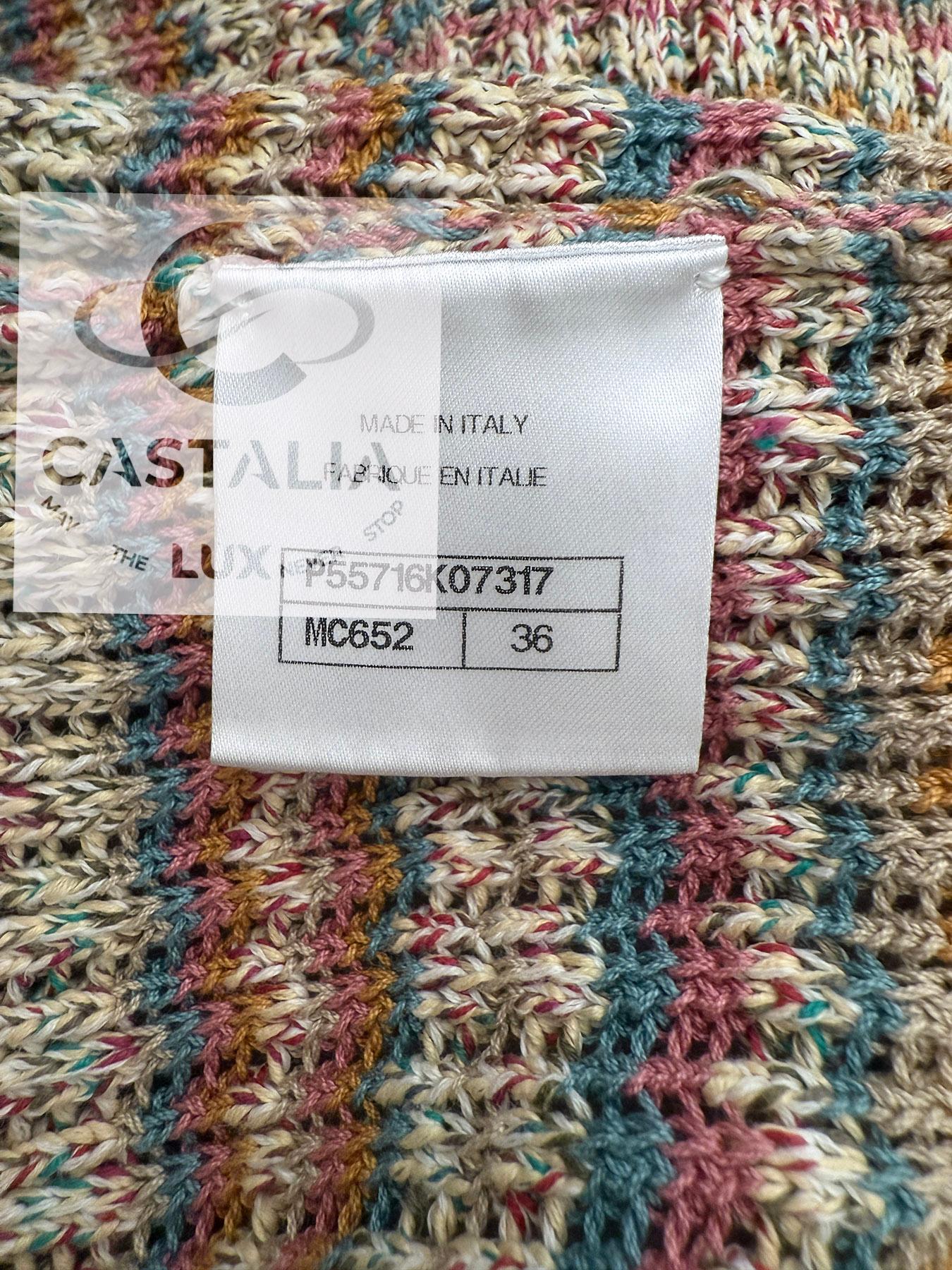 CHANEL Paris / Kuba Masterpiece Knit Biker Jacket 36 FR im Angebot 12