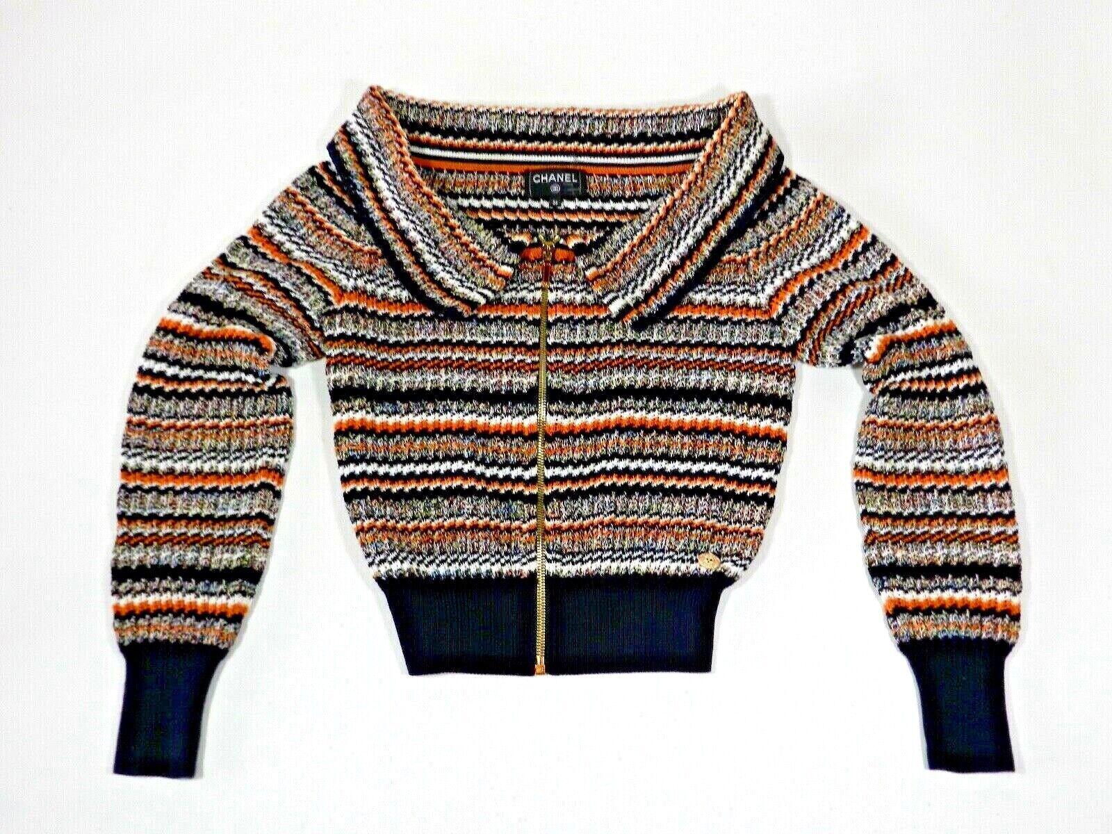 Black Chanel Paris / Cuba Runway Cardi Jacket 40 FR