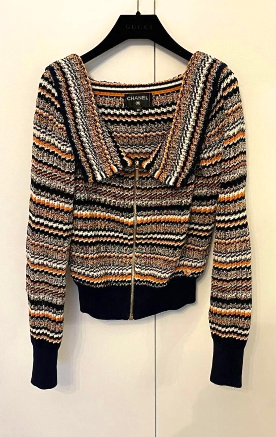 Black Chanel Paris / Cuba Runway Cardigan