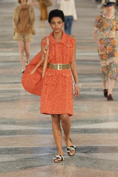Chanel Paris / Cuba Runway Tweed Dress