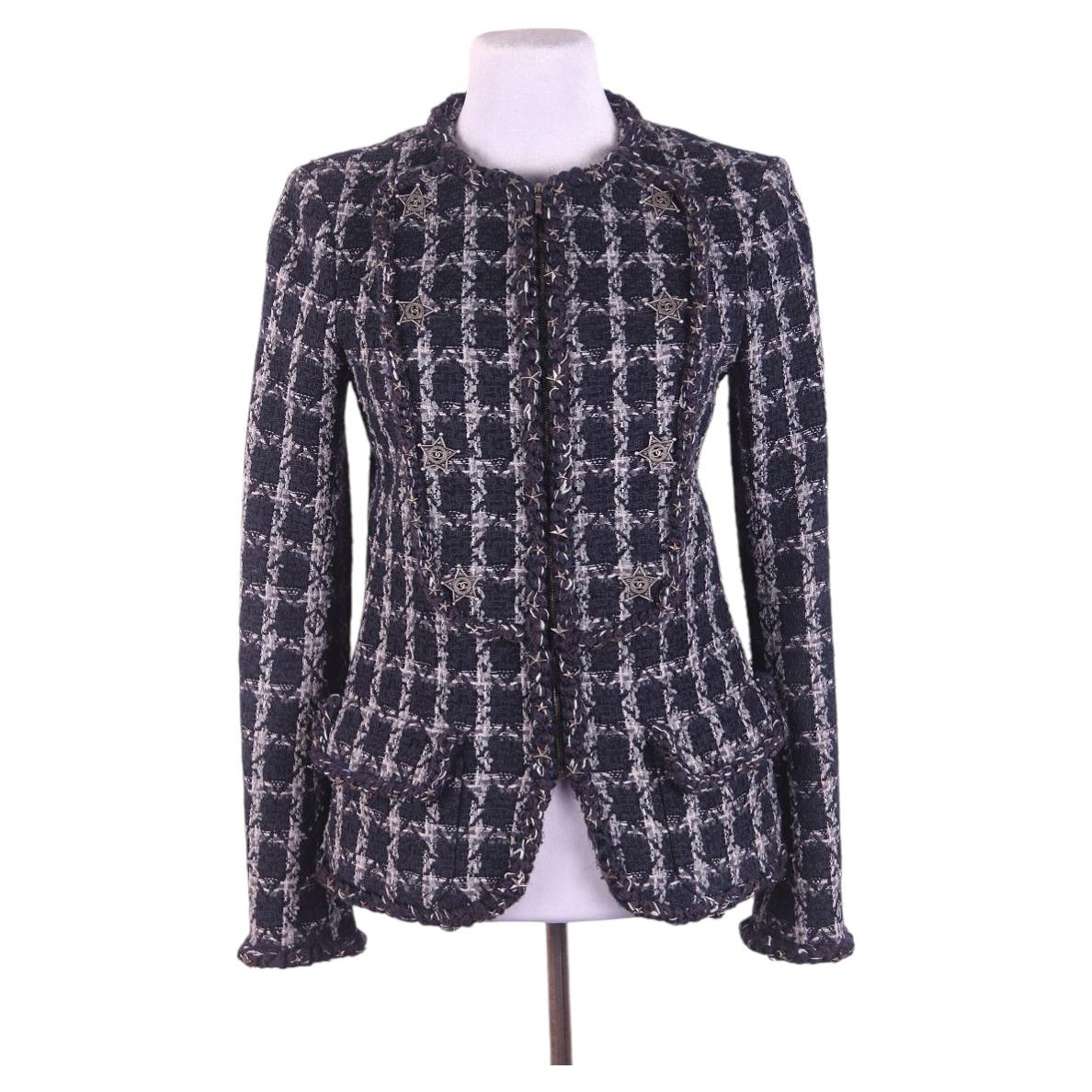 Chanel 2014 Métiers d'art Paris/Dallas Women's Wool Jacket Size 36 FR
