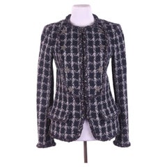 Chanel 2014 Métiers d'art Paris/Dallas Women's Wool Jacket Size 36 FR