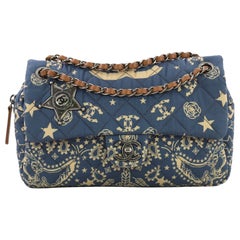 Chanel Paris-Dallas Bandana Flap Bag Quilted Canvas Medium
