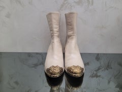 Chanel Paris-Dallas Beige Lederstiefel - Größe 37