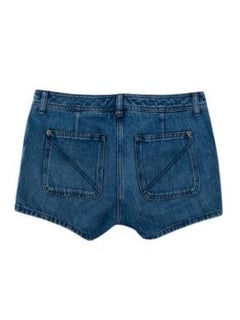 Chanel Paris-Dallas - Mini-short en jean bleu