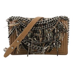 Chanel Paris-Dallas Boy Flap Bag Enchained Fringe with Quilted Calfskin Old