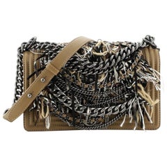 Chanel Paris-Dallas Boy Flap Bag Enchained Fringe with Quilted Calfskin Old Medi