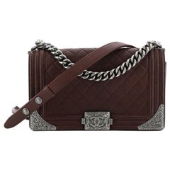 Chanel Paris-Dallas Boy Flap Bag Quilted Calfskin with Metal Adornments Old Med