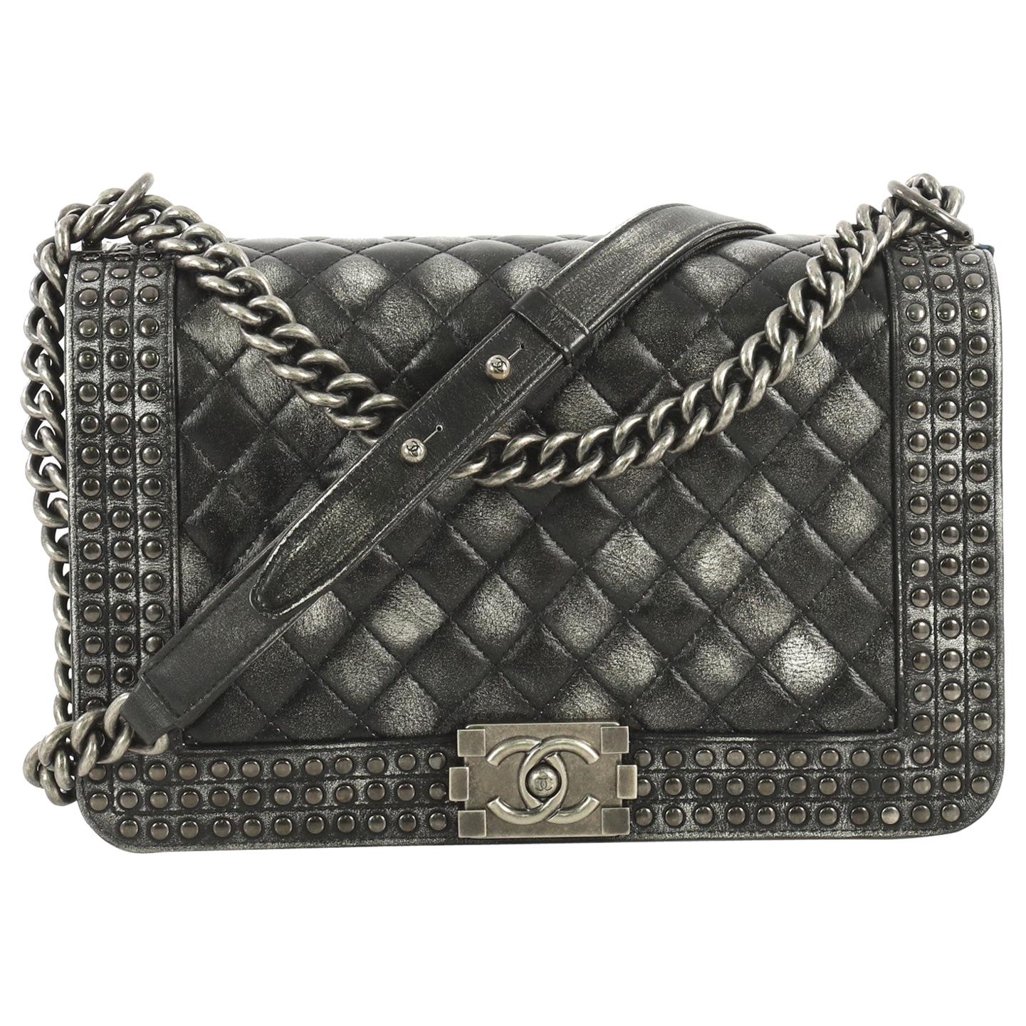 Chanel Pony Hair & Quilted Calfskin Dallas Saddle Bag