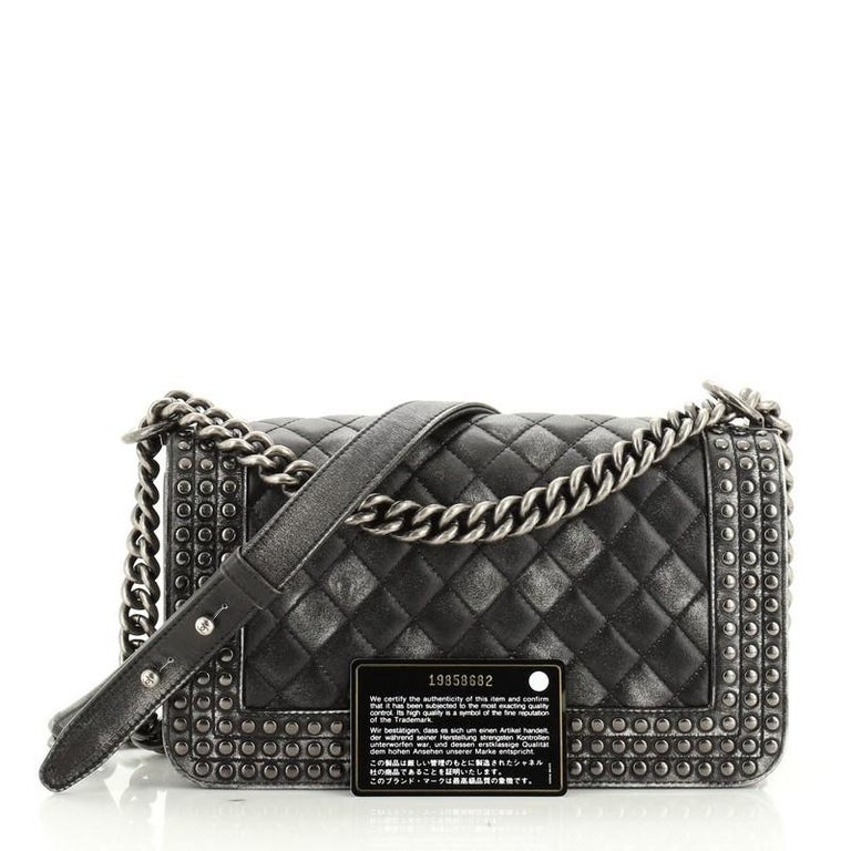 CHANEL Boy Leather Exterior Small Bags & Handbags for Women for sale