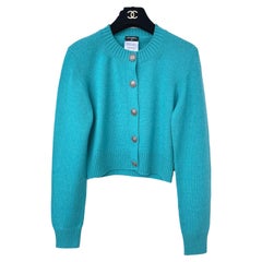 CHANEL Paris / DALLAS CC Cardigan con bottoni a stella 38 FR