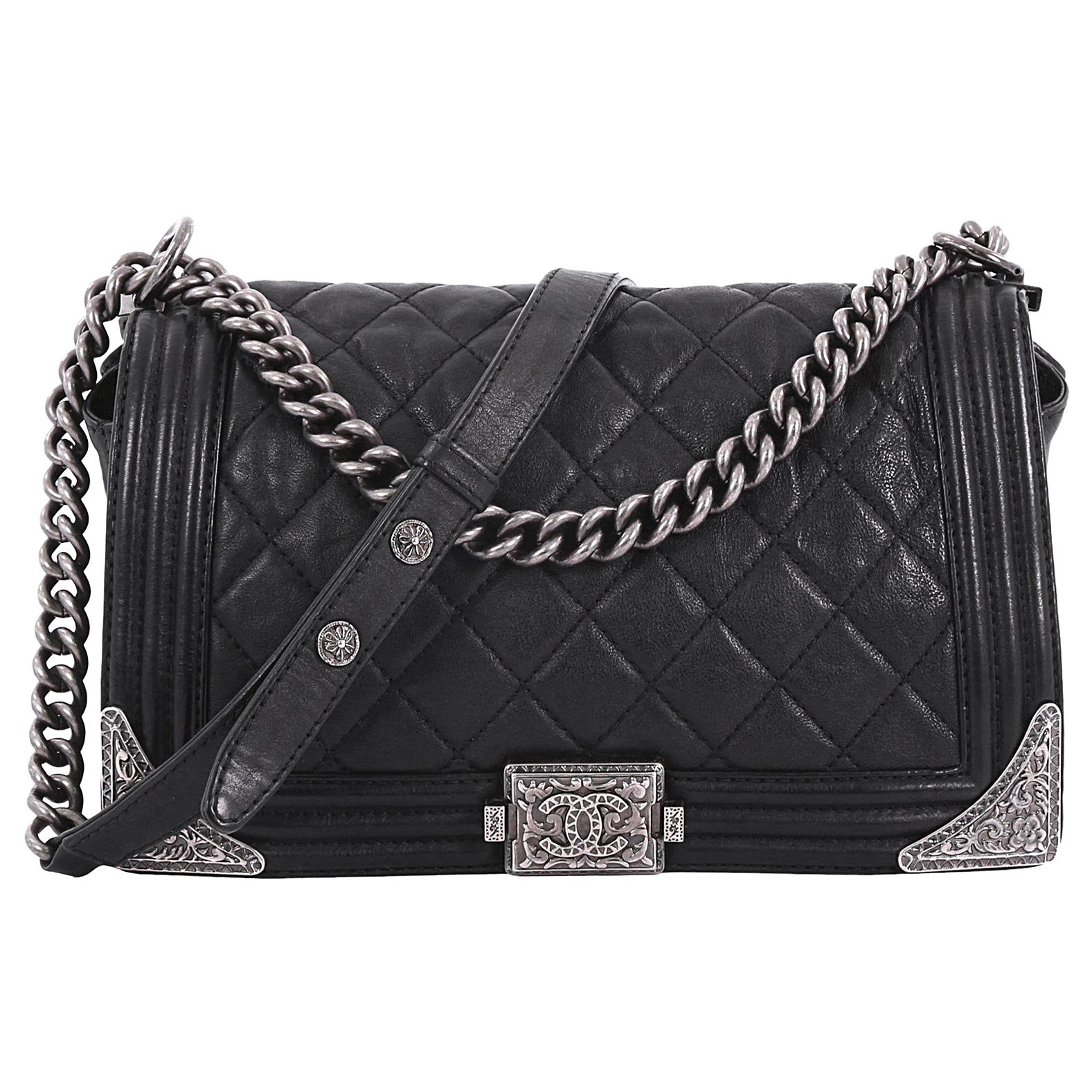 Chanel Paris-Dallas Compartment Boy Flap Bag Quilted Calfskin with ...