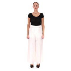 Chanel Paris-Dallas Cotton & Silk High-Waisted Wide Leg Trousers