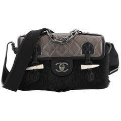 Chanel Paris-Dallas Cowboy Messenger Bag Quilted Calfskin and Fur Small