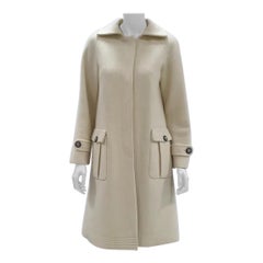 Chanel Paris Dallas Ecru Wool CC logo Buttons Coat Sz.34