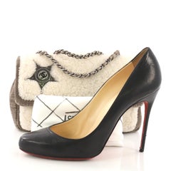 Chanel Paris-Dallas Flap Bag Denim und Shearling Small