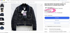 Chanel Paris / Dallas Iconic CC Star Buttons Denim Jacket