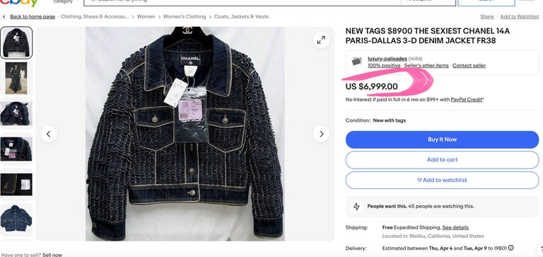 Chanel Paris Dallas Iconic CC Star Buttons Denim Jacket