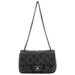 Chanel Paris-Dallas Metal Beauty Flap Bag Quilted Studded Distressed Calf