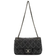 Chanel Paris-Dallas Metal Beauty Flap Bag Quilted Studded Distressed Calf
