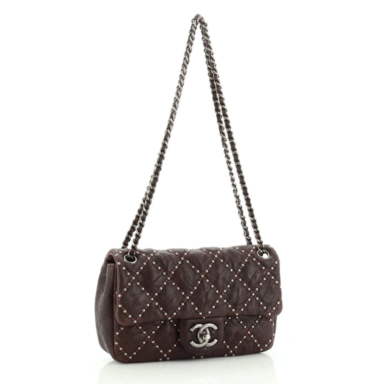 Chanel Paris-Dallas Metal Beauty Flap Bag Quilted Studded Distressed  Calfskin Sm