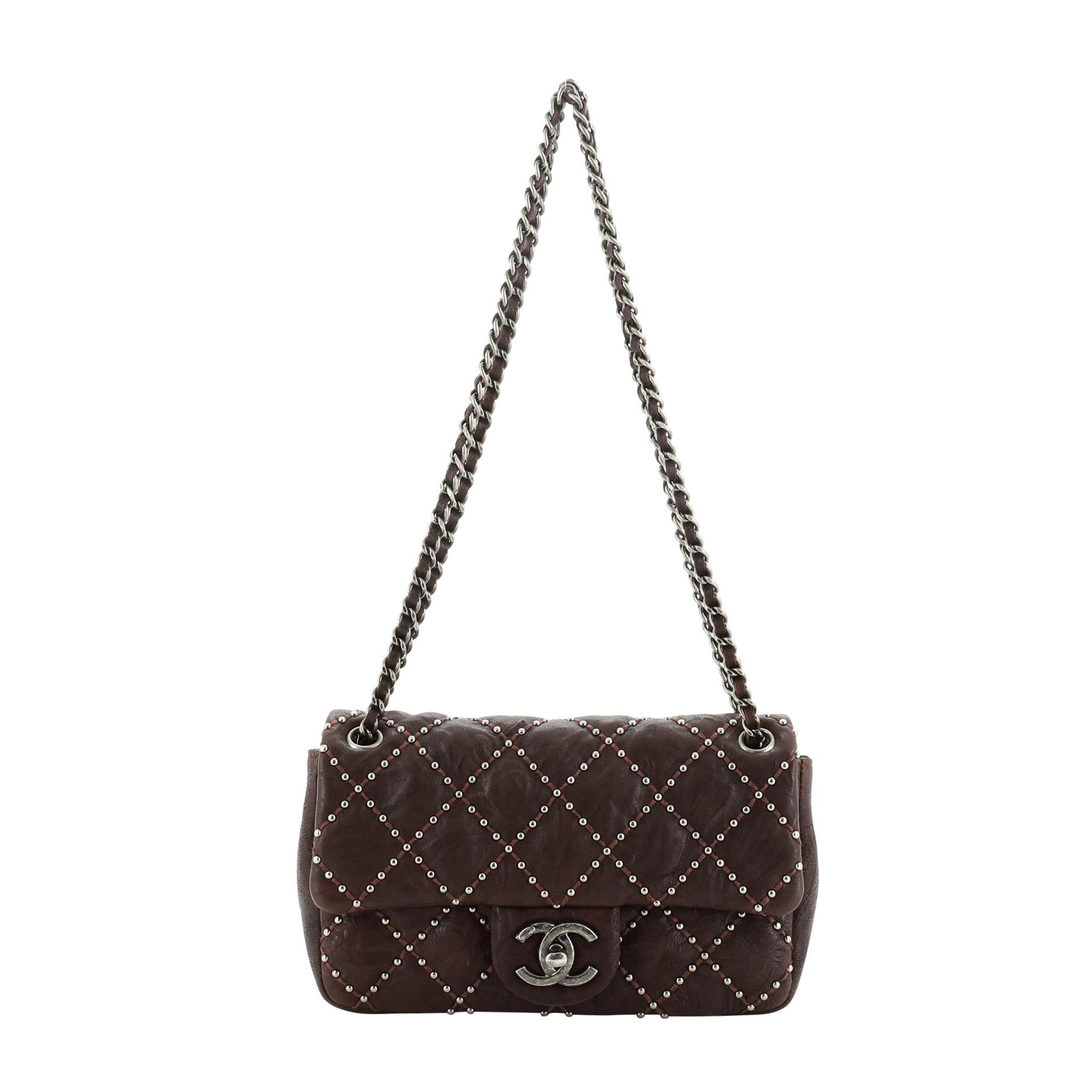 Chanel Paris-Dallas Metal Beauty Flap Bag Quilted Studded