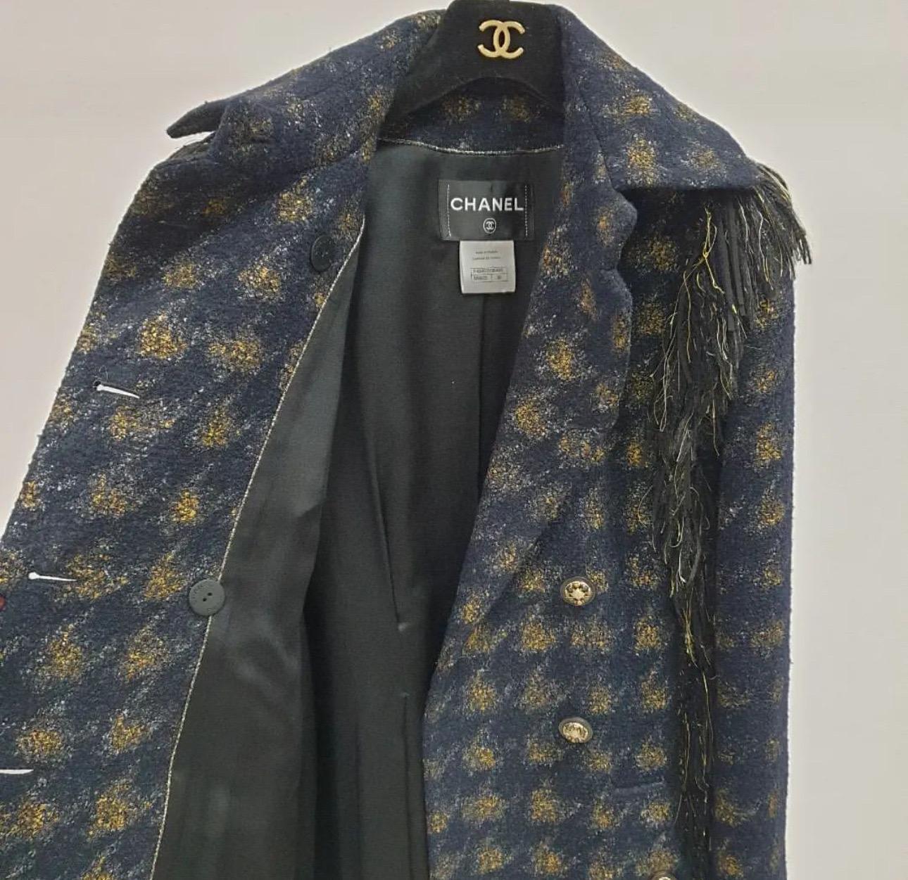 Chanel Paris-Dallas Painted Tweed Coat 4
