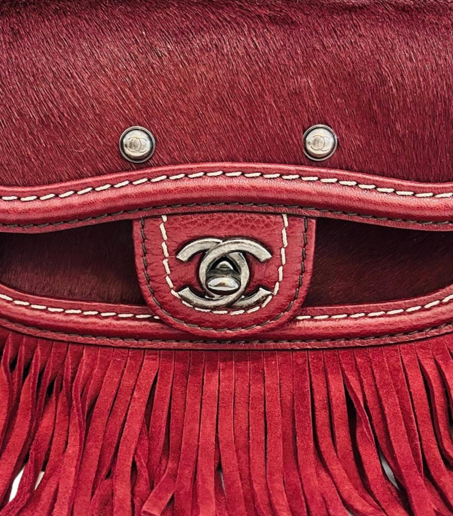 Chanel  Paris-Dallas Pony Hair & Leather Fringe Bag For Sale 1