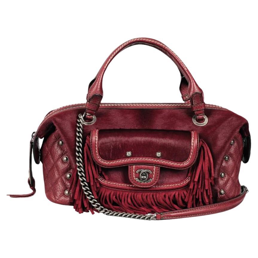 Chanel  Paris-Dallas Pony Hair & Leather Fringe Bag For Sale