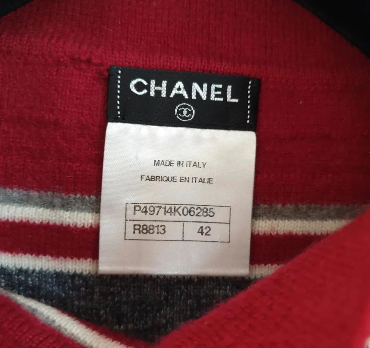 Black Chanel Paris Dallas Pullover Sweater For Sale