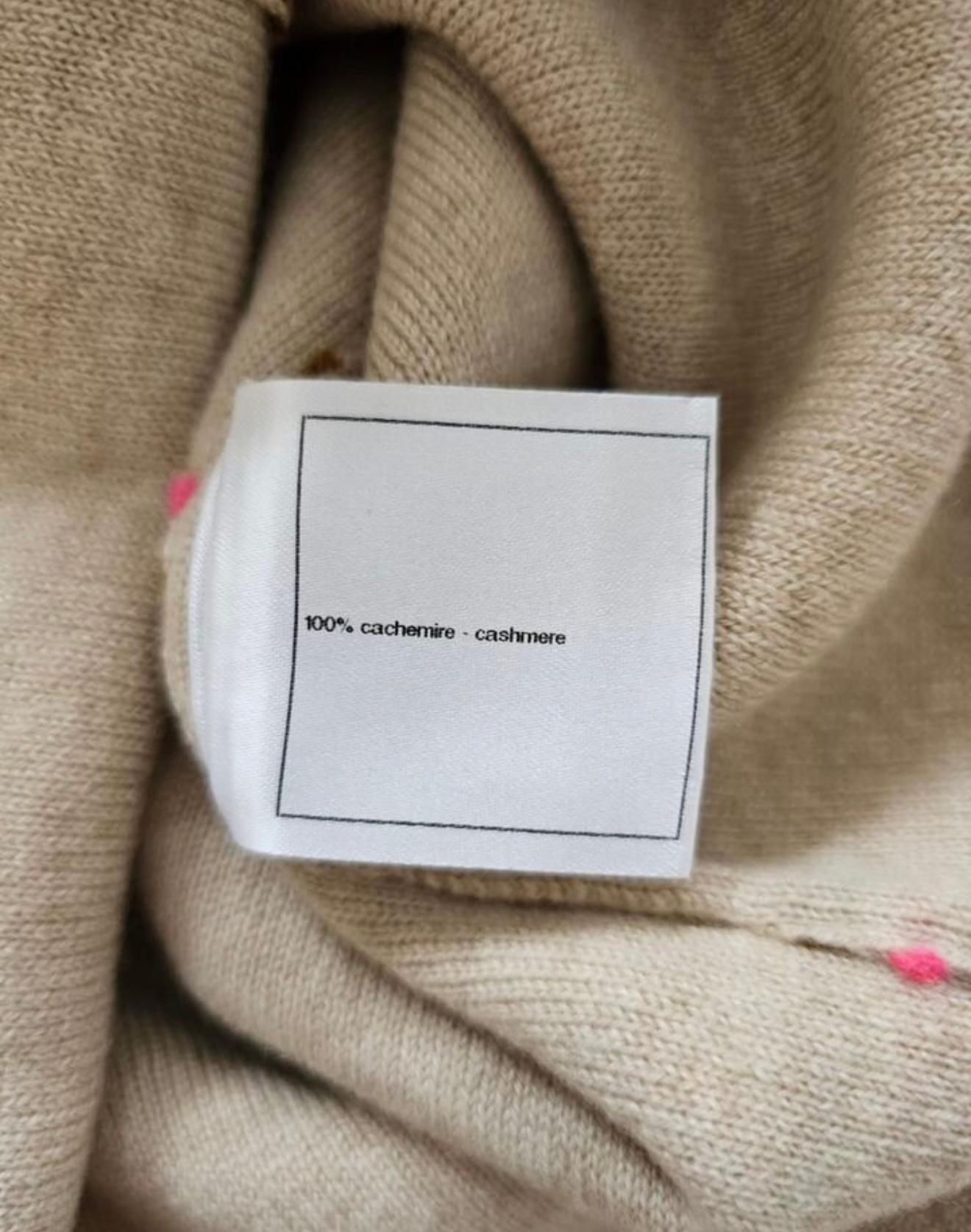 Chanel Paris / Dallas Runway Maglia in cashmere 40 FR in vendita 6