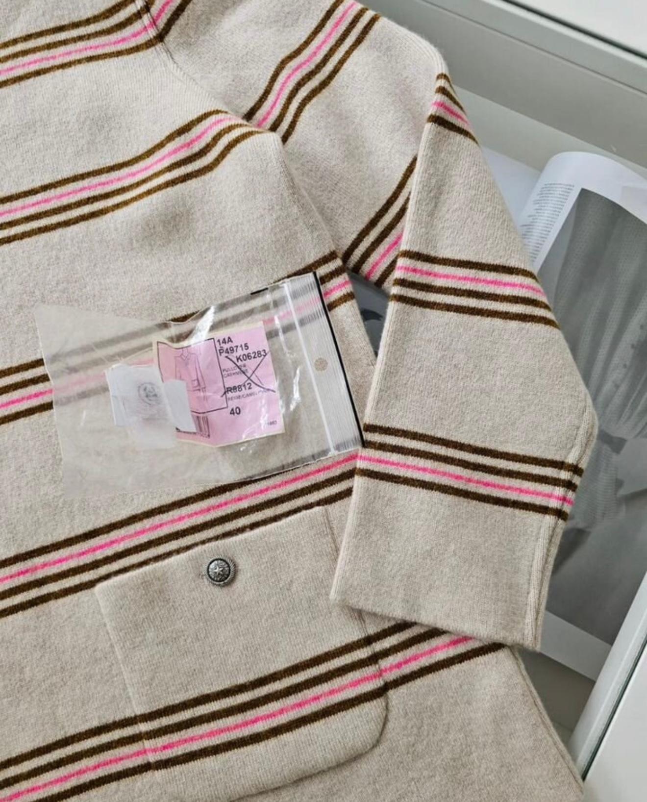 da uomo o donna Chanel Paris / Dallas Runway Maglia in cashmere 40 FR in vendita