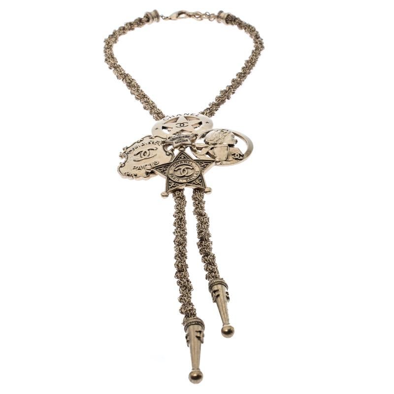 Chanel sale bolo necklace