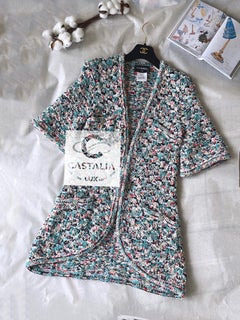 CHANEL Paris / Dubai CC Gripoix Buttons Tweed Jacket 42 FR