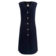 CHANEL Paris / Dubai CC Gripoix Buttons Tweed Jacket Dress 46 FR