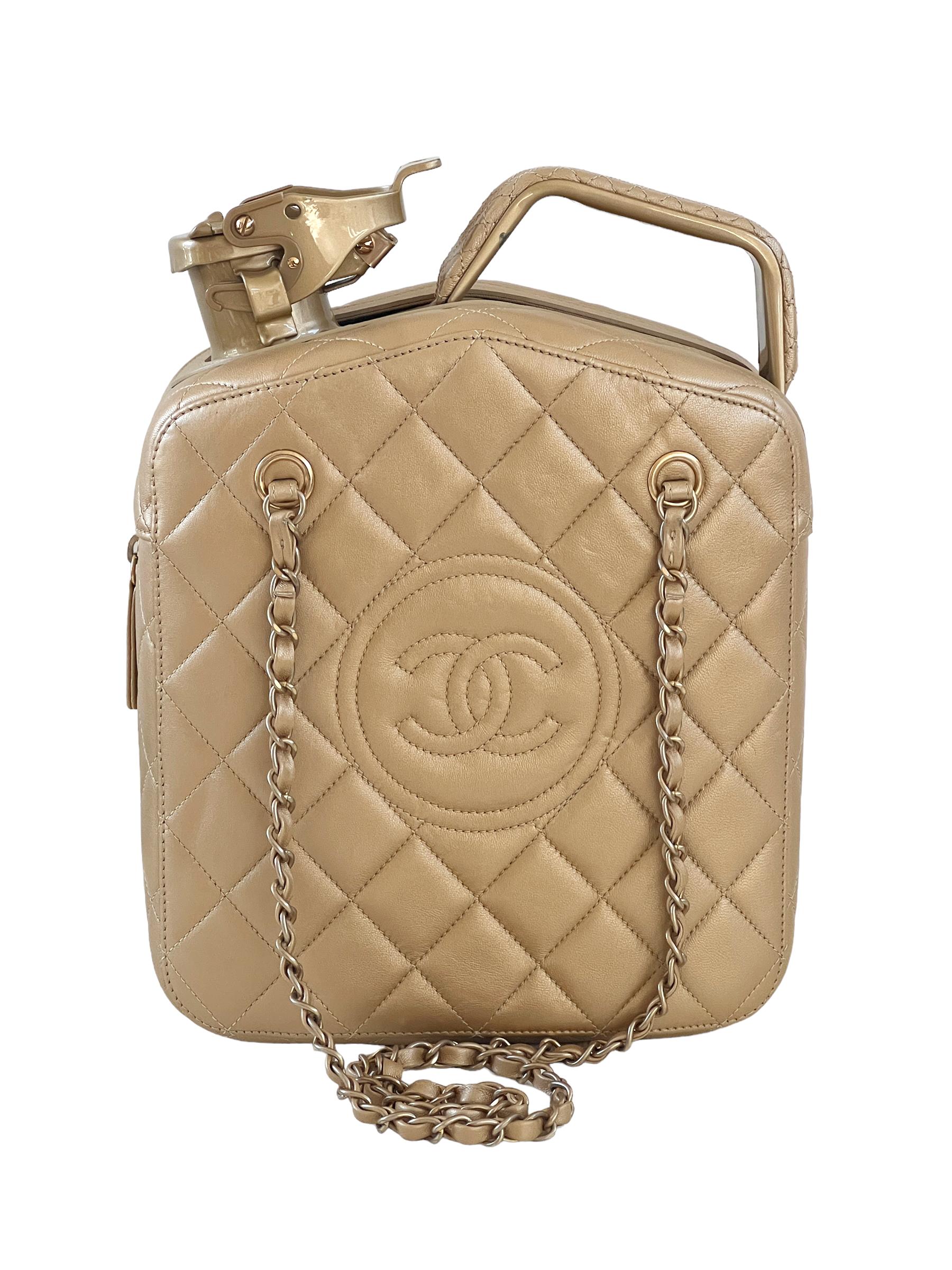 Chanel 2015 Paris Dubai Jerry Tank Gas Can Accessory Bag  For Sale 8