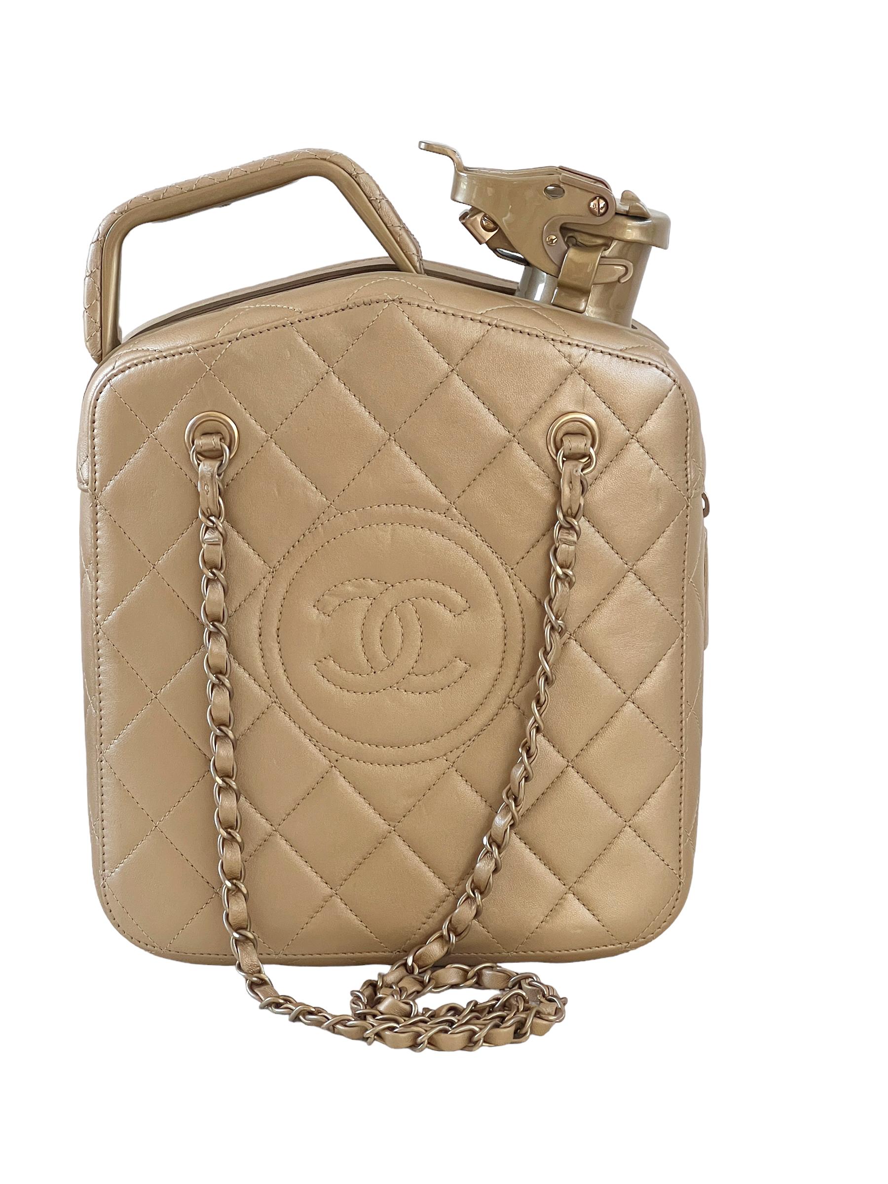Chanel 2015 Paris Dubai Jerry Tank Gas Can Accessory Bag  For Sale 2