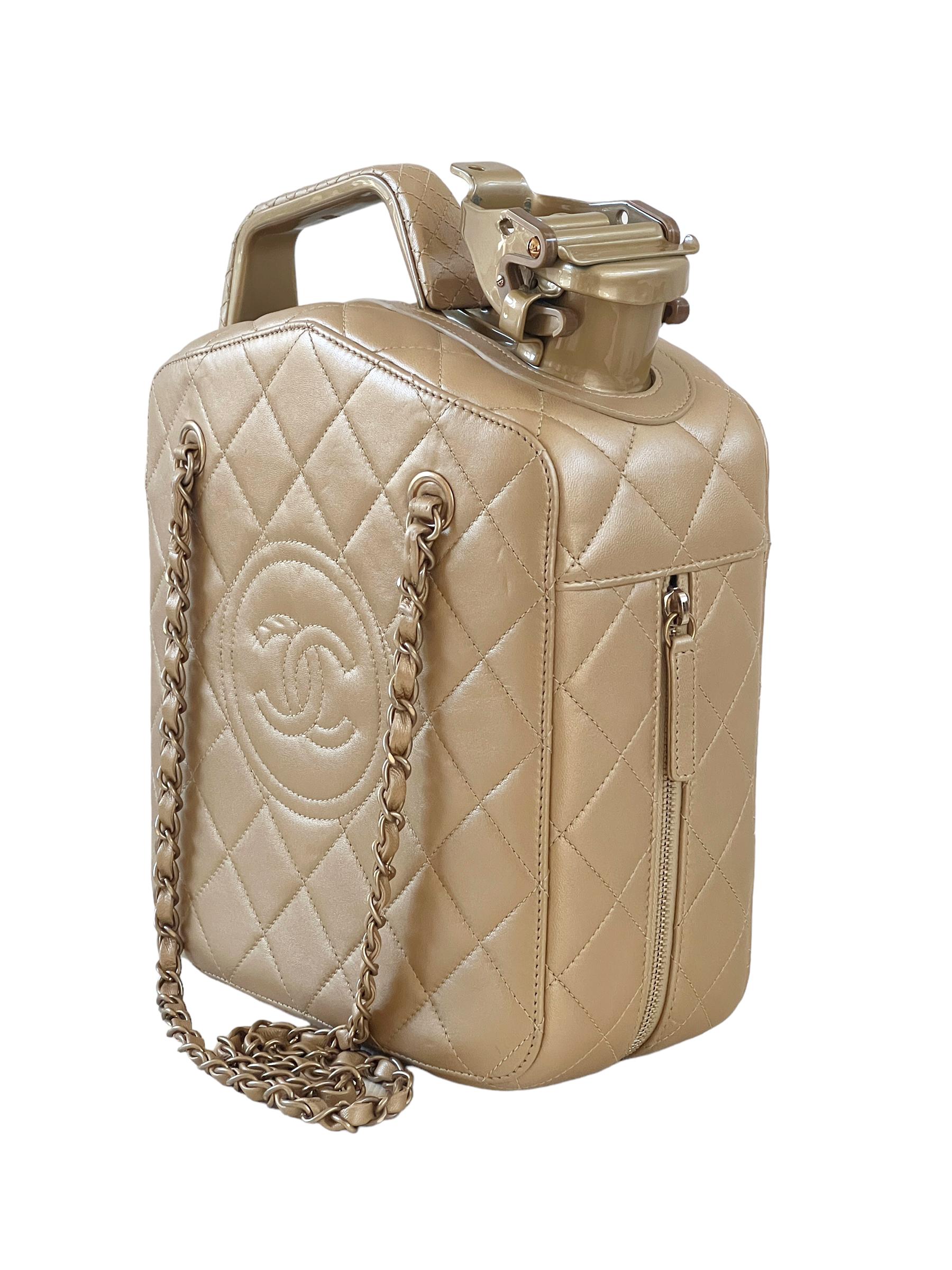 Chanel 2015 Paris Dubai Jerry Tank Gas Can Accessory Bag  For Sale 4