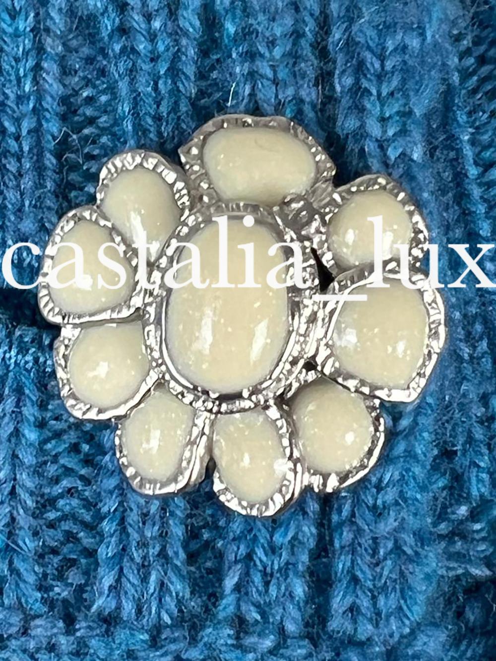 Women's or Men's Chanel Paris / Dubai Jewel Buttons Cashmere Cardigan For Sale